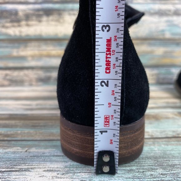 Koolaburra By Ugg Cheyanne Ankle Boot Womens 7M Black Suede Zip Low Block Heel - Picture 10 of 11